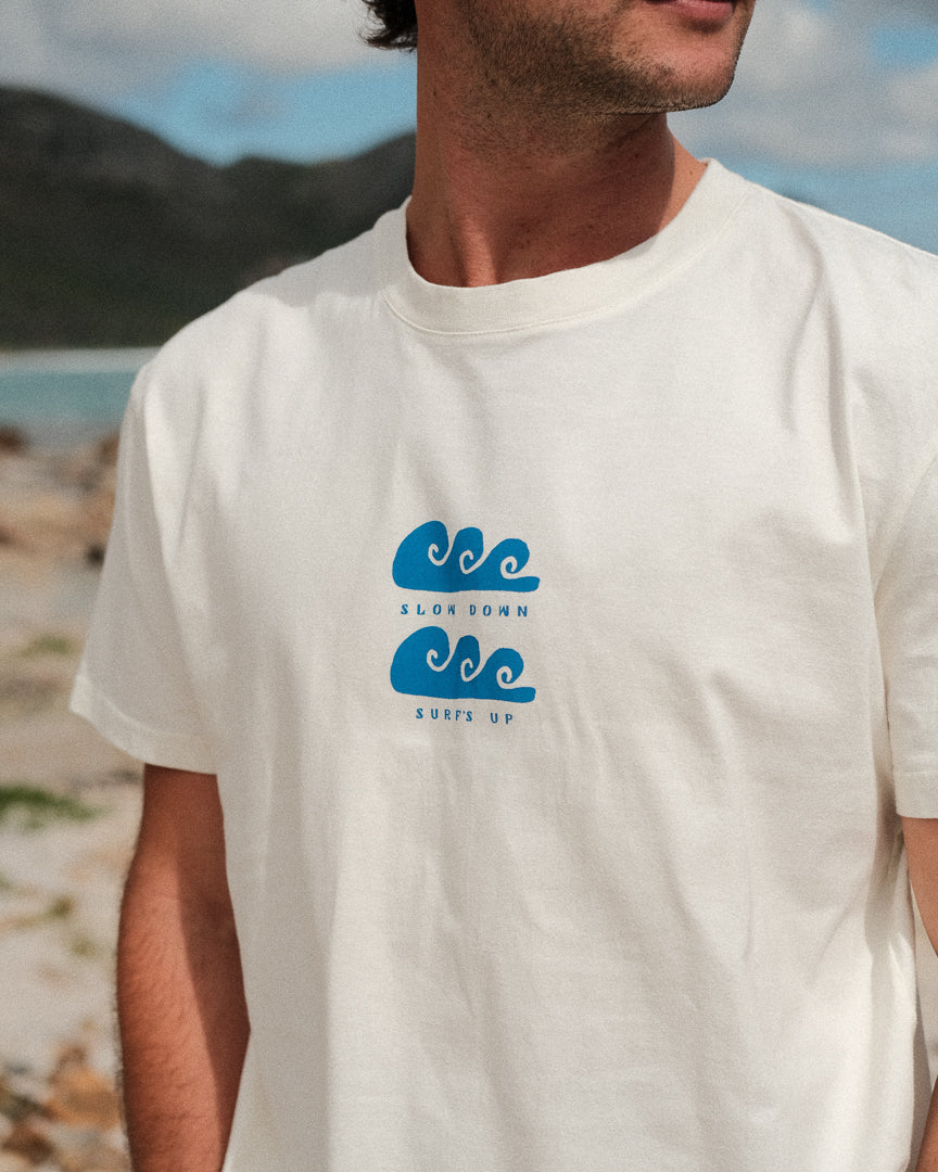 Slow Down, Surf's Up Tee